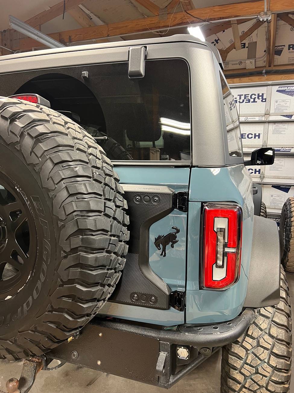 Ford Bronco Spare tire mount reinforcement kit now available from Ford Performance Parts IMG_7958