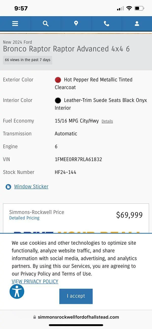 Ford Bronco Help with Buying a 24 Bronco Raptor IMG_0776