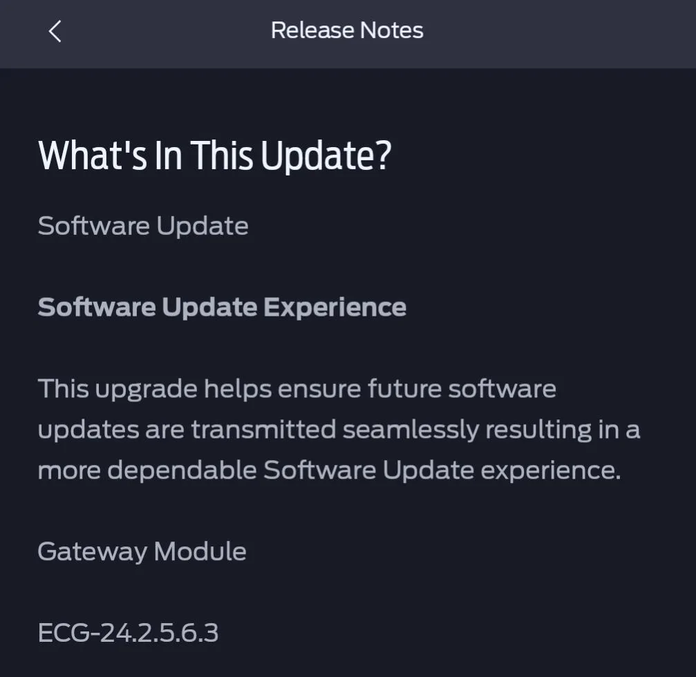 Ford Bronco Software update February 14-15, 2025 Screenshot_20250217-175006