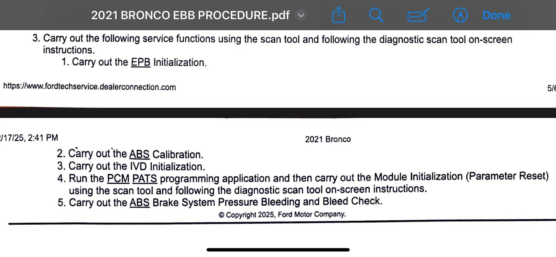 Ford Bronco 2021 2.7L ABS Replacement IMG_5663