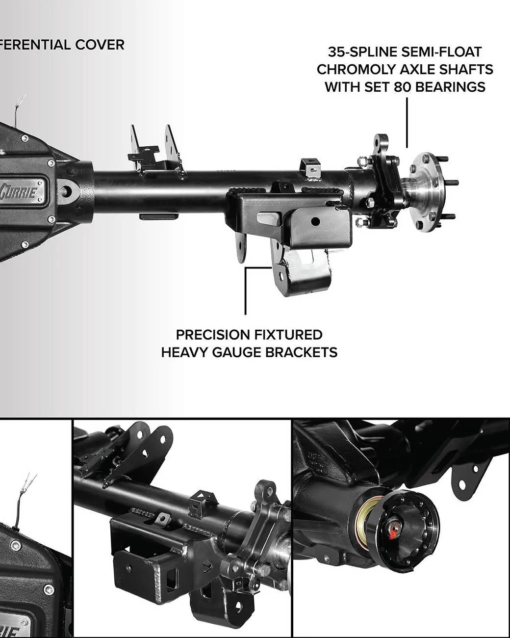 Ford Bronco Currie Dana 60 rear axle for Bronco release Currie Dana 60 rear axle for Bronco 1
