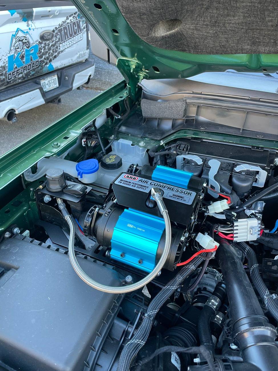 Ford Bronco ARB Compressor Engine Bay Mount from KR Off-Road | Easiest Compressor Kit to Install | USA MADE Photo Feb 10 2025, 2 35 16 PM