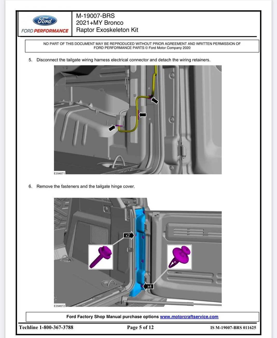 Ford Bronco Spare tire mount reinforcement kit now available from Ford Performance Parts 1740280642845-bz