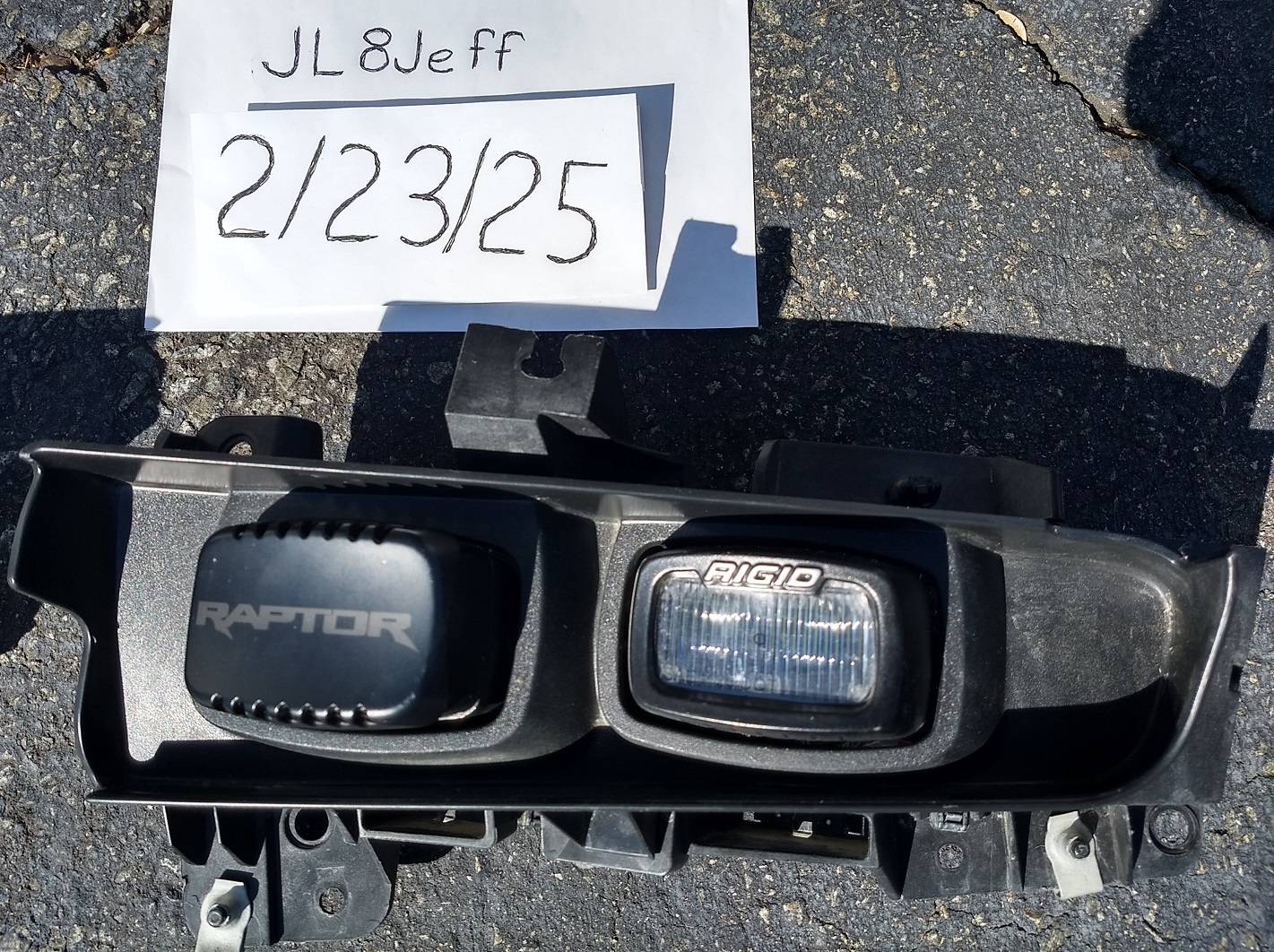 Ford Bronco Sold!  Bronco Raptor fog lights with bumper endcaps.  Wiring available for $60. Bronco_fog5