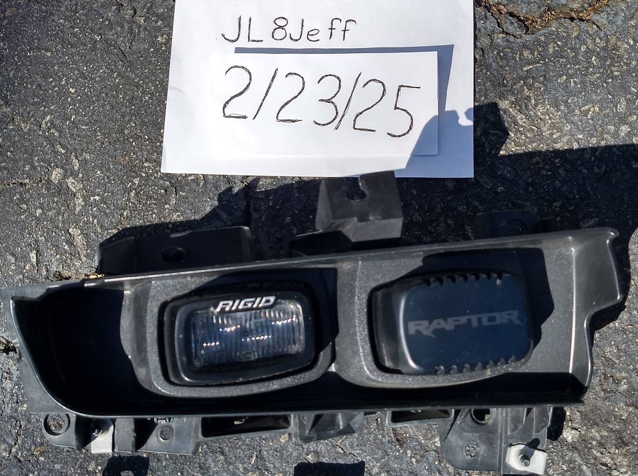 Ford Bronco Sold!  Bronco Raptor fog lights with bumper endcaps.  Wiring available for $60. Bronco_fog6