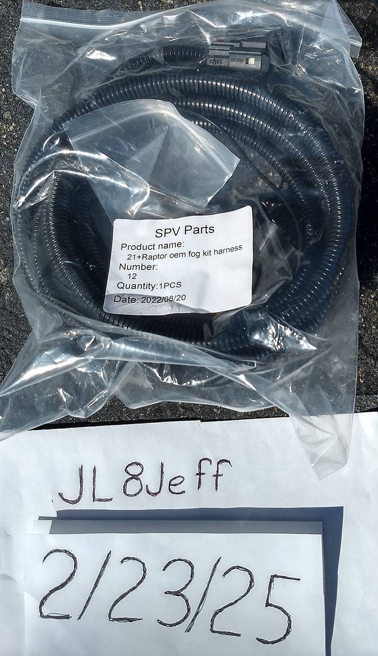 Ford Bronco Sold!  Bronco Raptor fog lights with bumper endcaps.  Wiring available for $60. Bronco_fog9