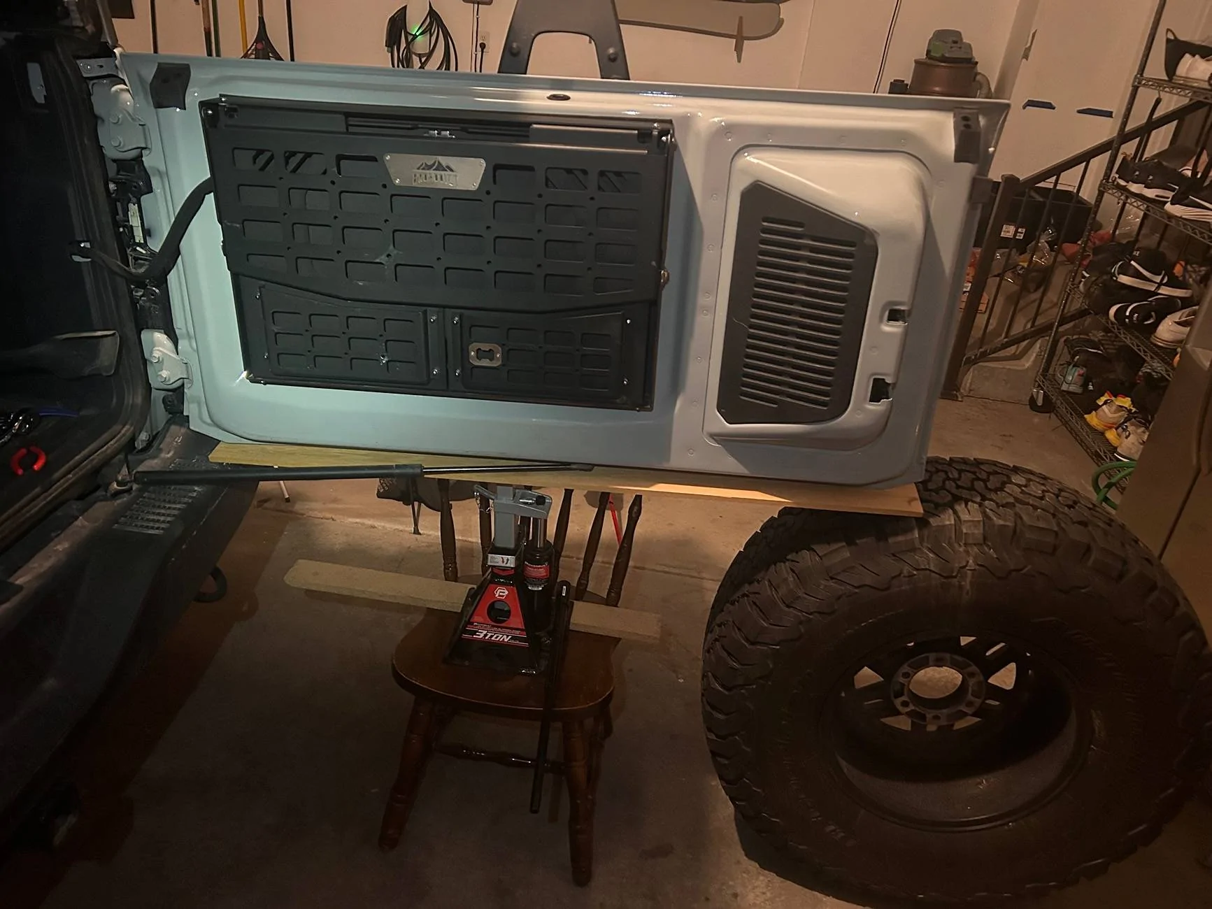 Ford Bronco Spare tire mount reinforcement kit now available from Ford Performance Parts IMG_1180