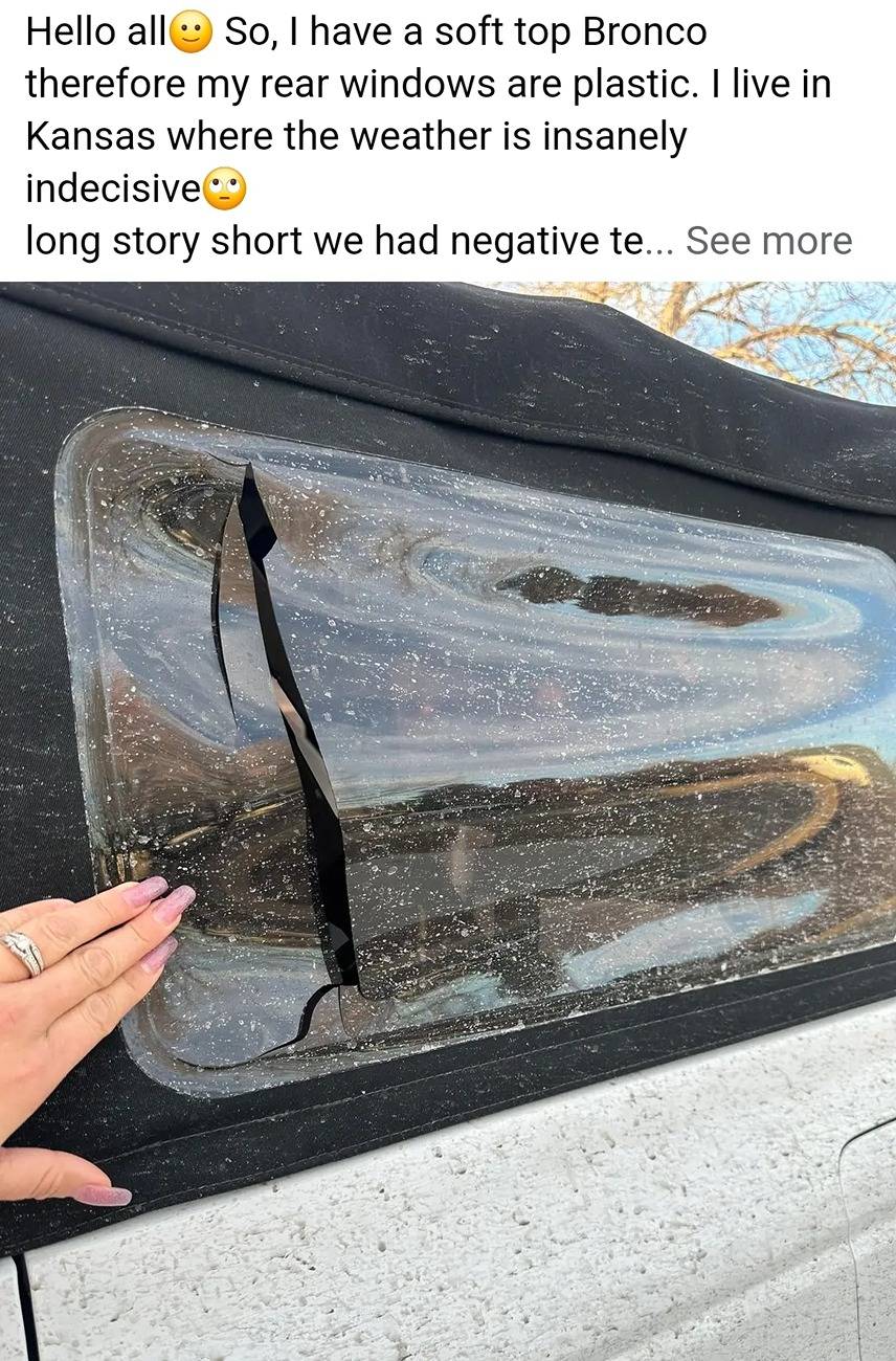 Ford Bronco Hard Top Blew Off soft crack