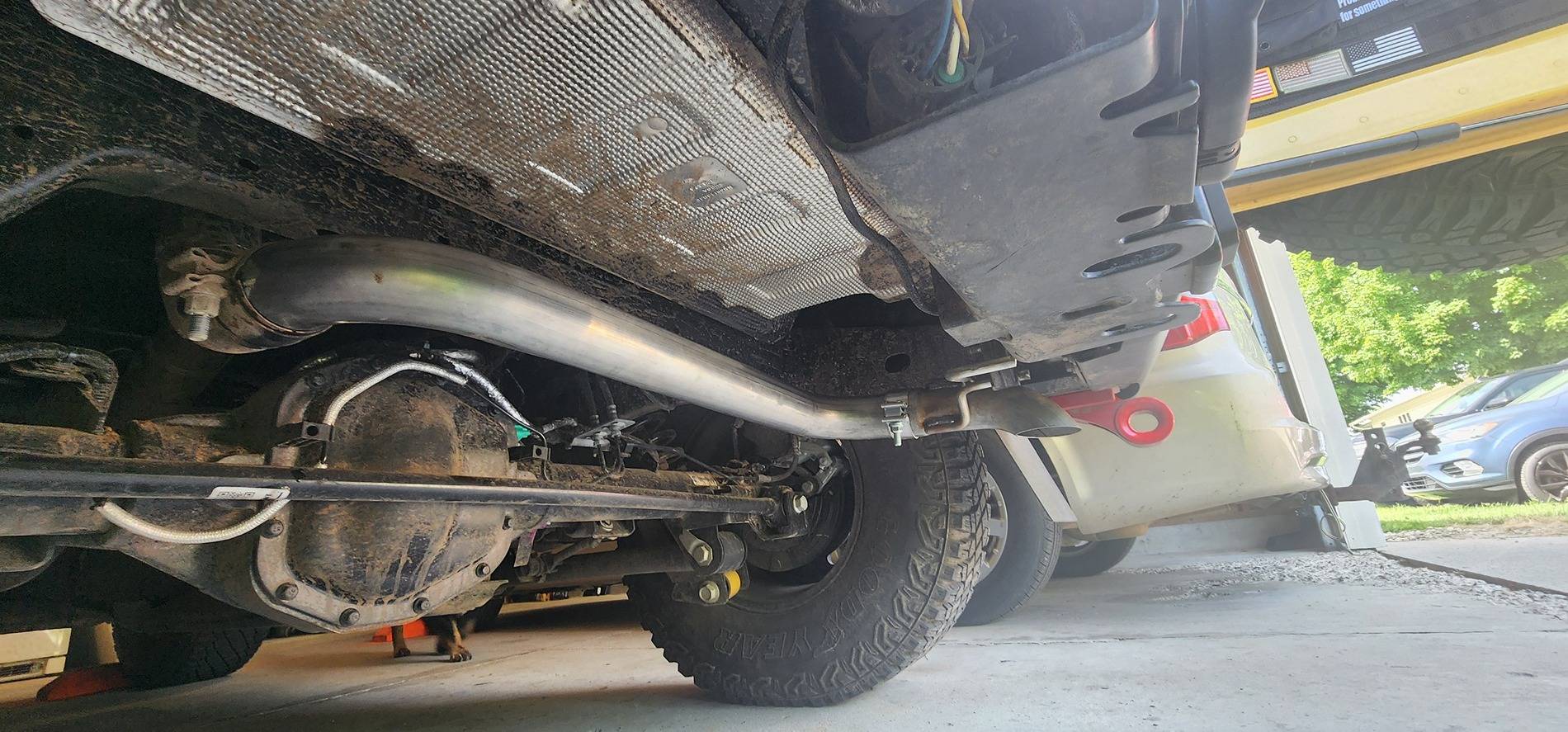 Ford Bronco MRT King Of The Hill G.O.A.T. Exhaust Installation 20240611_155136
