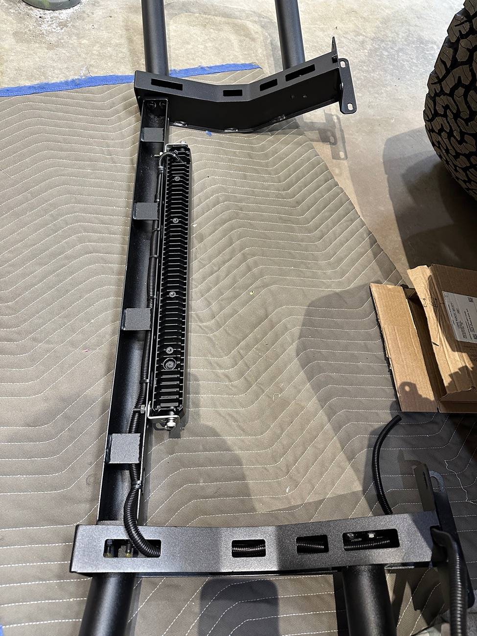 Ford Bronco Warn Winch, Westin Brush Guard, LED Fog Lights & Lightbar install IMG_3427
