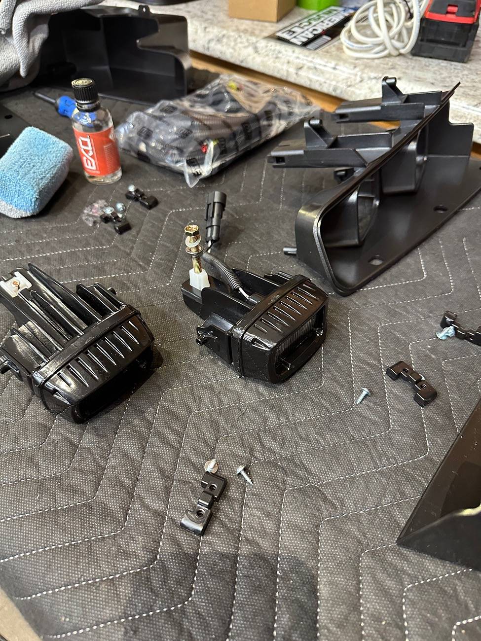 Ford Bronco Warn Winch, Westin Brush Guard, LED Fog Lights & Lightbar install IMG_3394