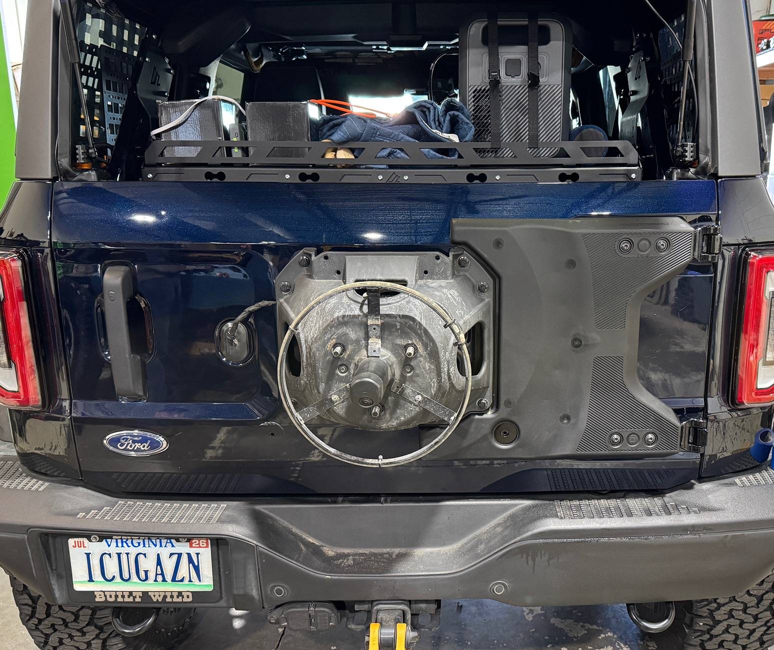 Ford Bronco Spare tire mount reinforcement kit now available from Ford Performance Parts IMG_8131