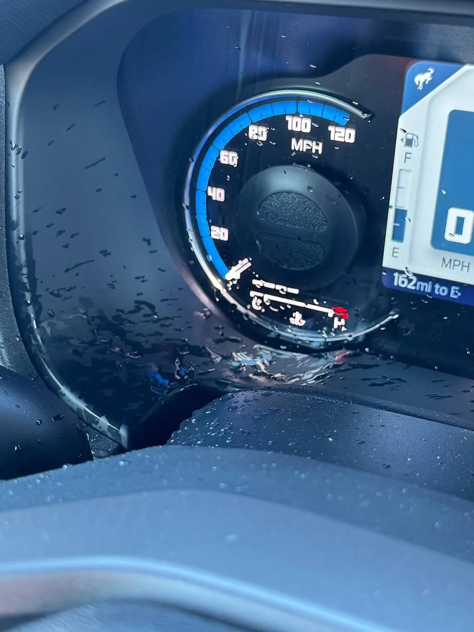 Ford Bronco Leaking from Driver Sun visor IMG_0142