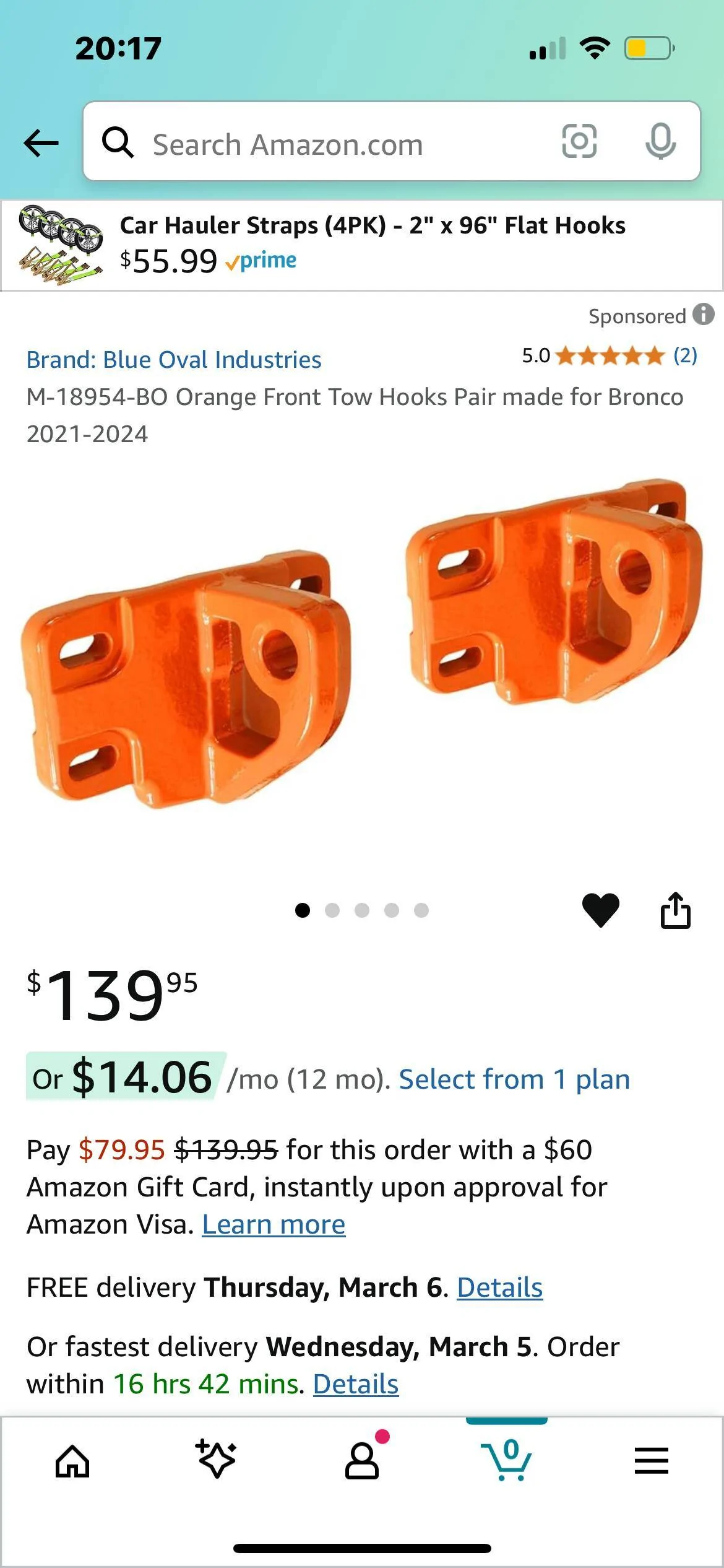 Ford Bronco Mod bumper D-ring mount IMG_8952
