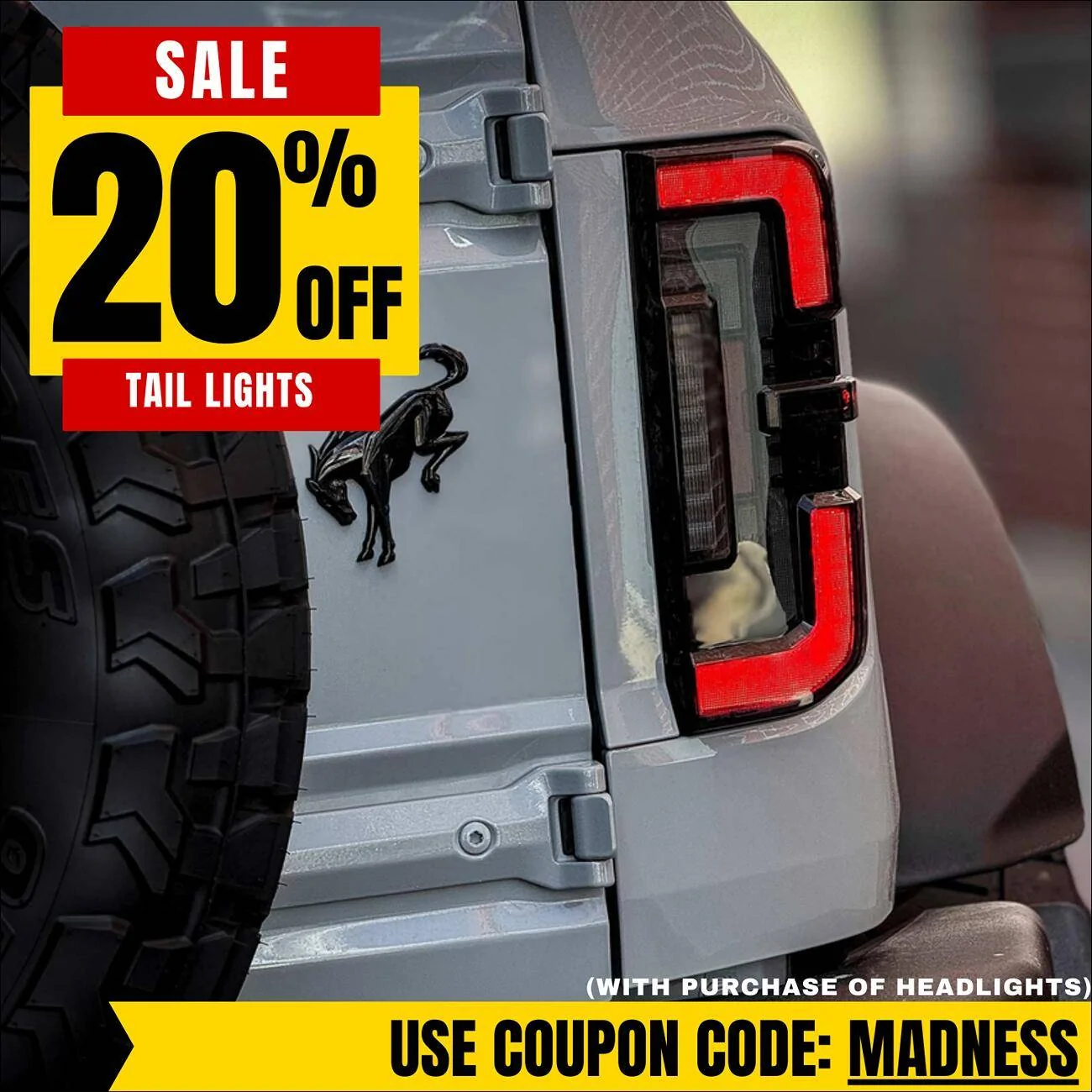 Ford Bronco 20% OFF Morimoto XB Tail Lights Madness-Bronco