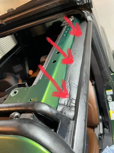 Ford Bronco Ultimate 10-step wind noise fix for the Bronco Sunrider Top Sunrider_8