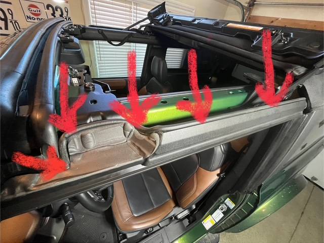 Ford Bronco Ultimate 10-step wind noise fix for the Bronco Sunrider Top Sunrider_10