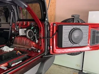 Ford Bronco B&O and Base Speaker Size and Location sub enclosur