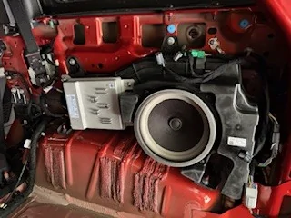 Ford Bronco B&O and Base Speaker Size and Location factory sub enclosur