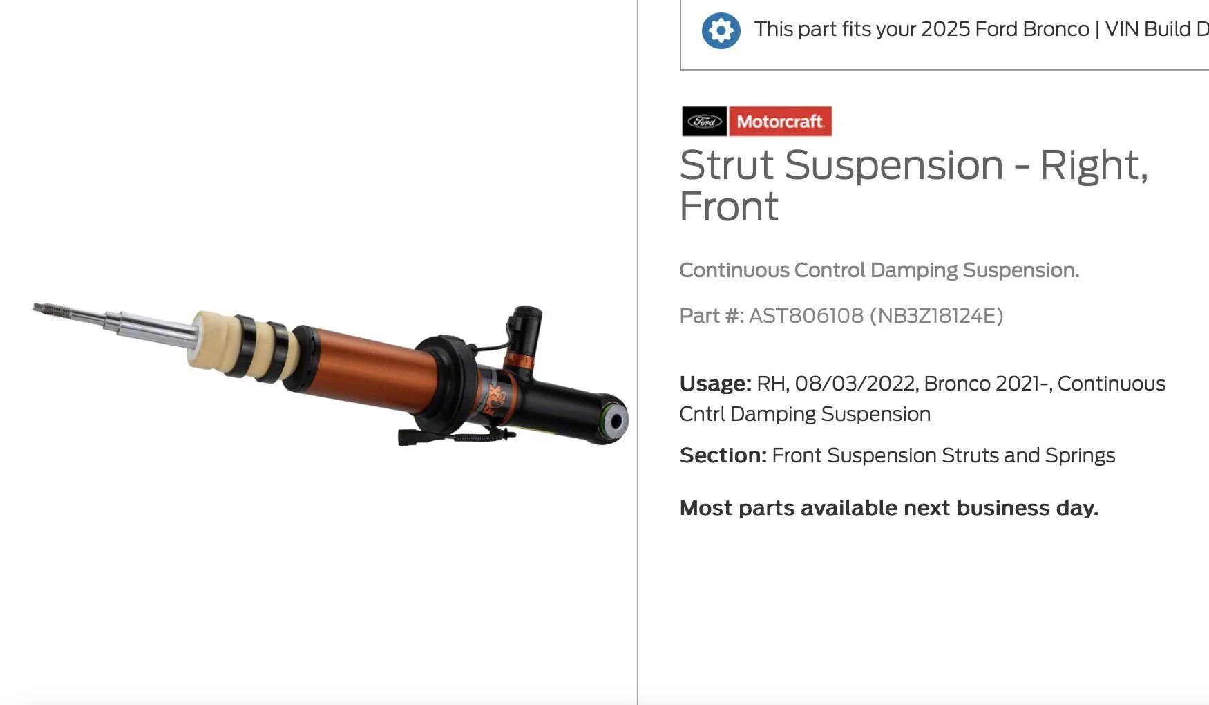 Ford Bronco The Ultimate "Travel" Guide - Bronco Suspension Data Compilation Screenshot 2025-03-08 at 9.58.07 AM