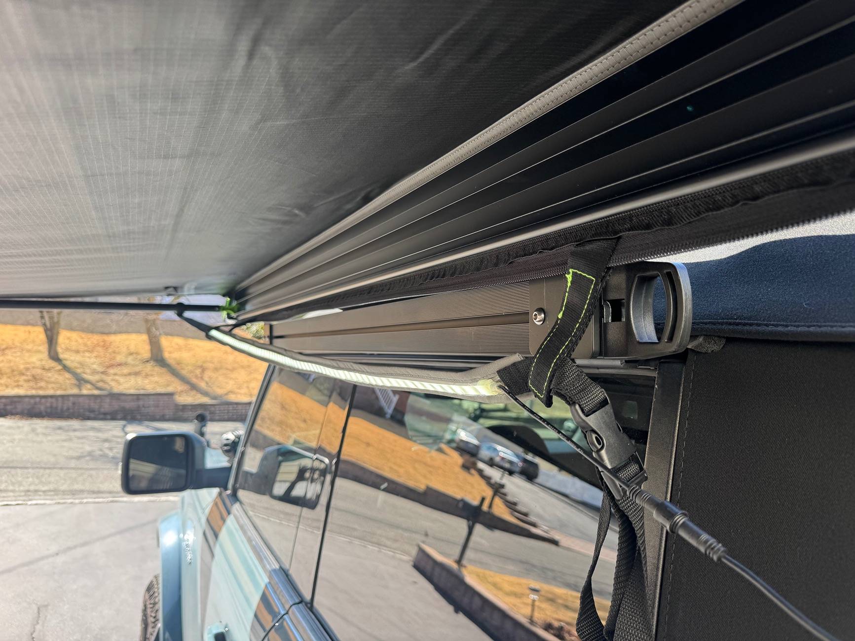 Ford Bronco Awning installed on my soft top. Game changer IMG_1956