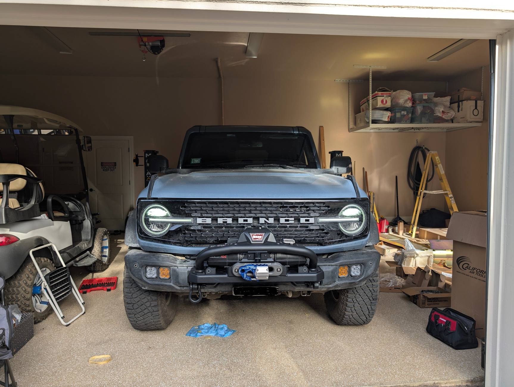 Ford Bronco Ford Performance WARN winch on capable bumper — Yes it's possible! PXL_20250308_230024138~2
