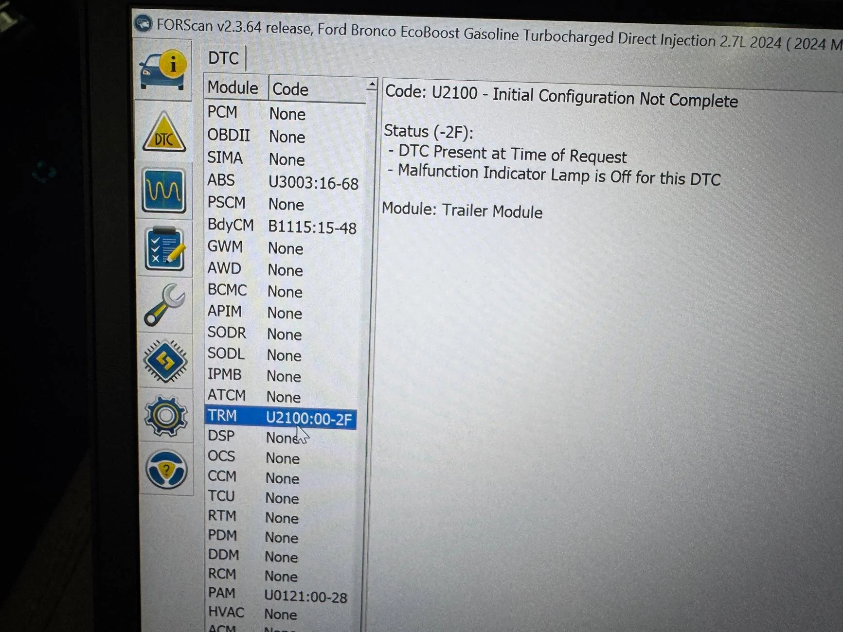 Ford Bronco Forscan question - ABS has DTCs IMG_5087