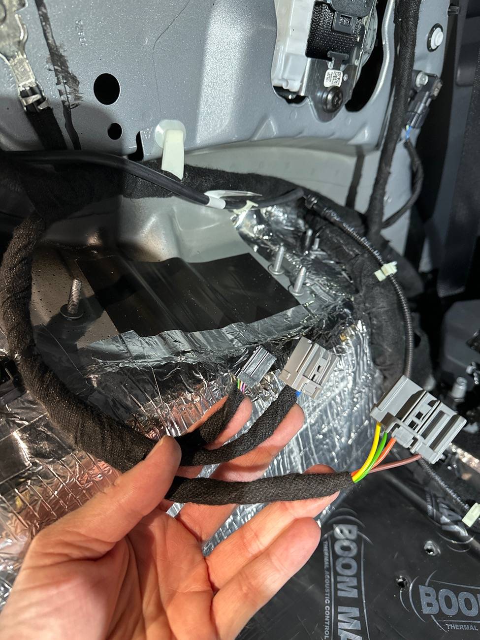 Ford Bronco Adding Rear Factory Hitch, adding boom mat (sound deadening), upgrading Sub image