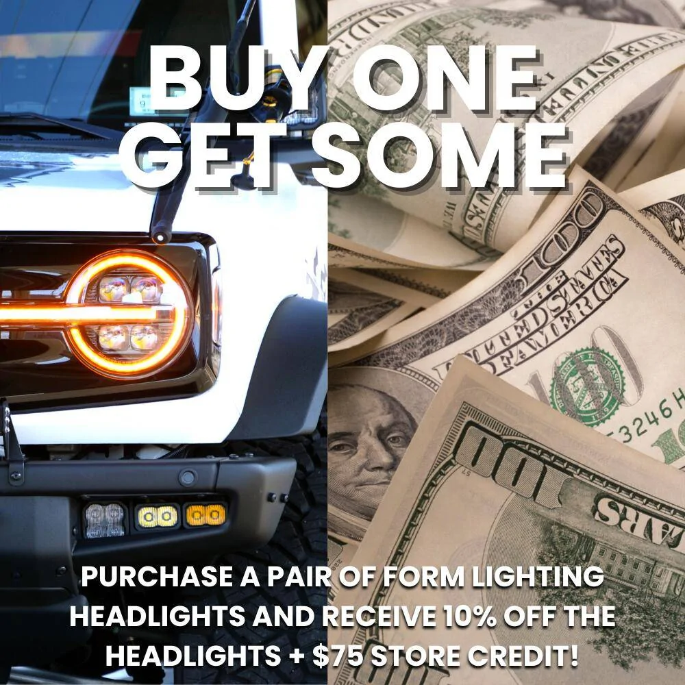 Ford Bronco FORM HEADLIGHTS | 10% Off + $75 Store Credit! Form - Credit