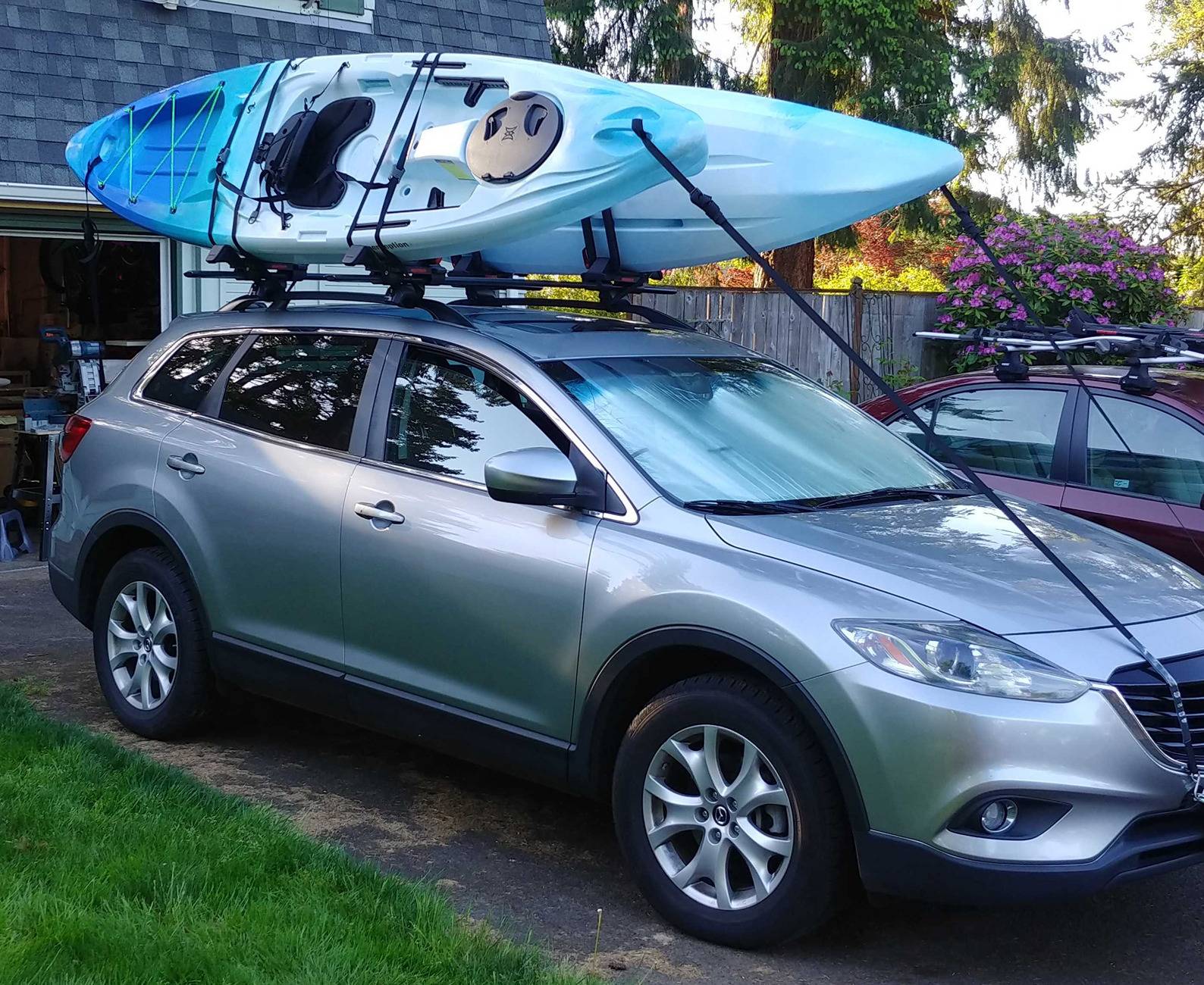 Ford Bronco TrailRax 4 Door Roof Rack w/ Kayaks on top MazdaCro