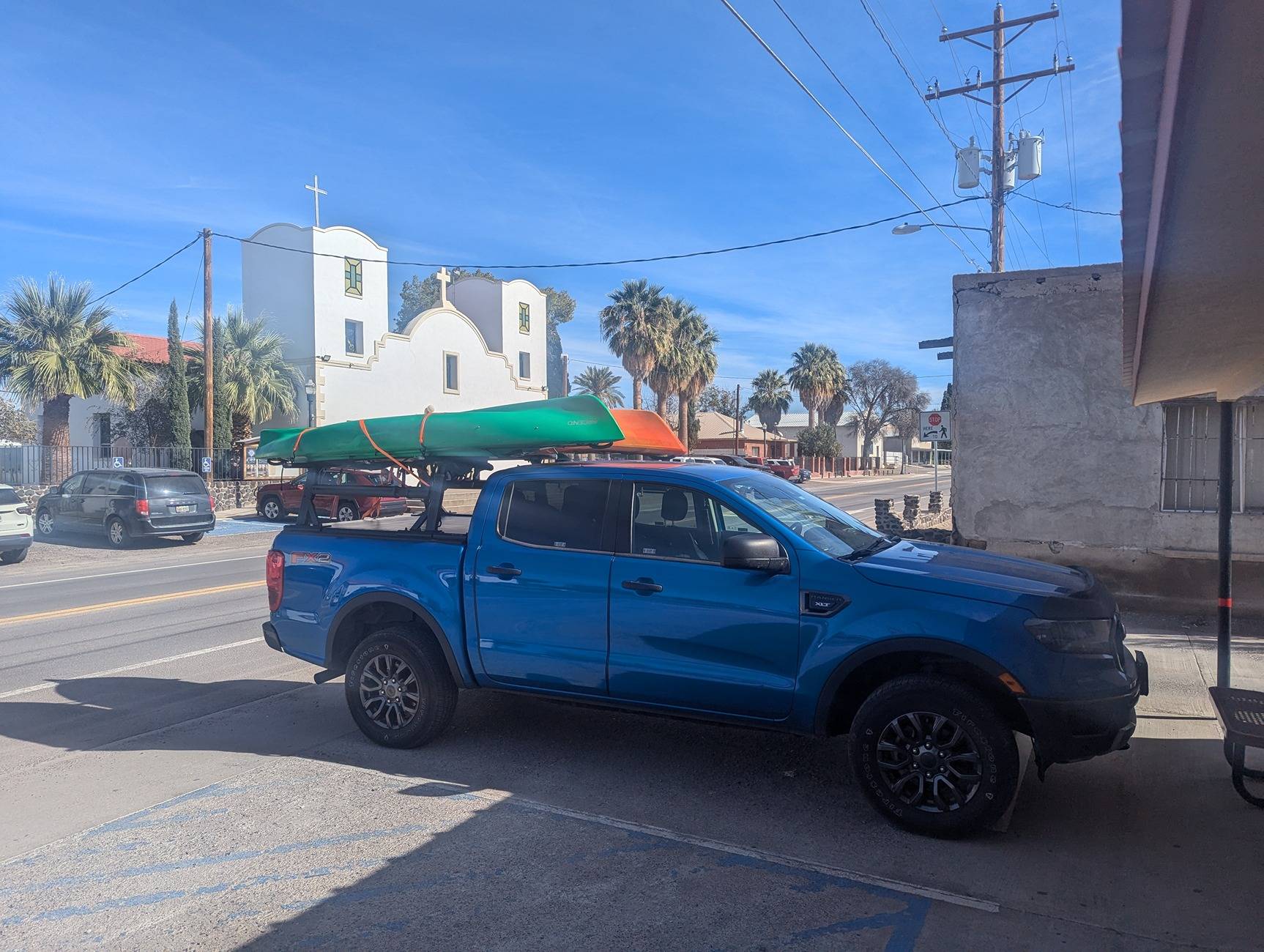 Ford Bronco TrailRax 4 Door Roof Rack w/ Kayaks on top PXL_20241124_174835494