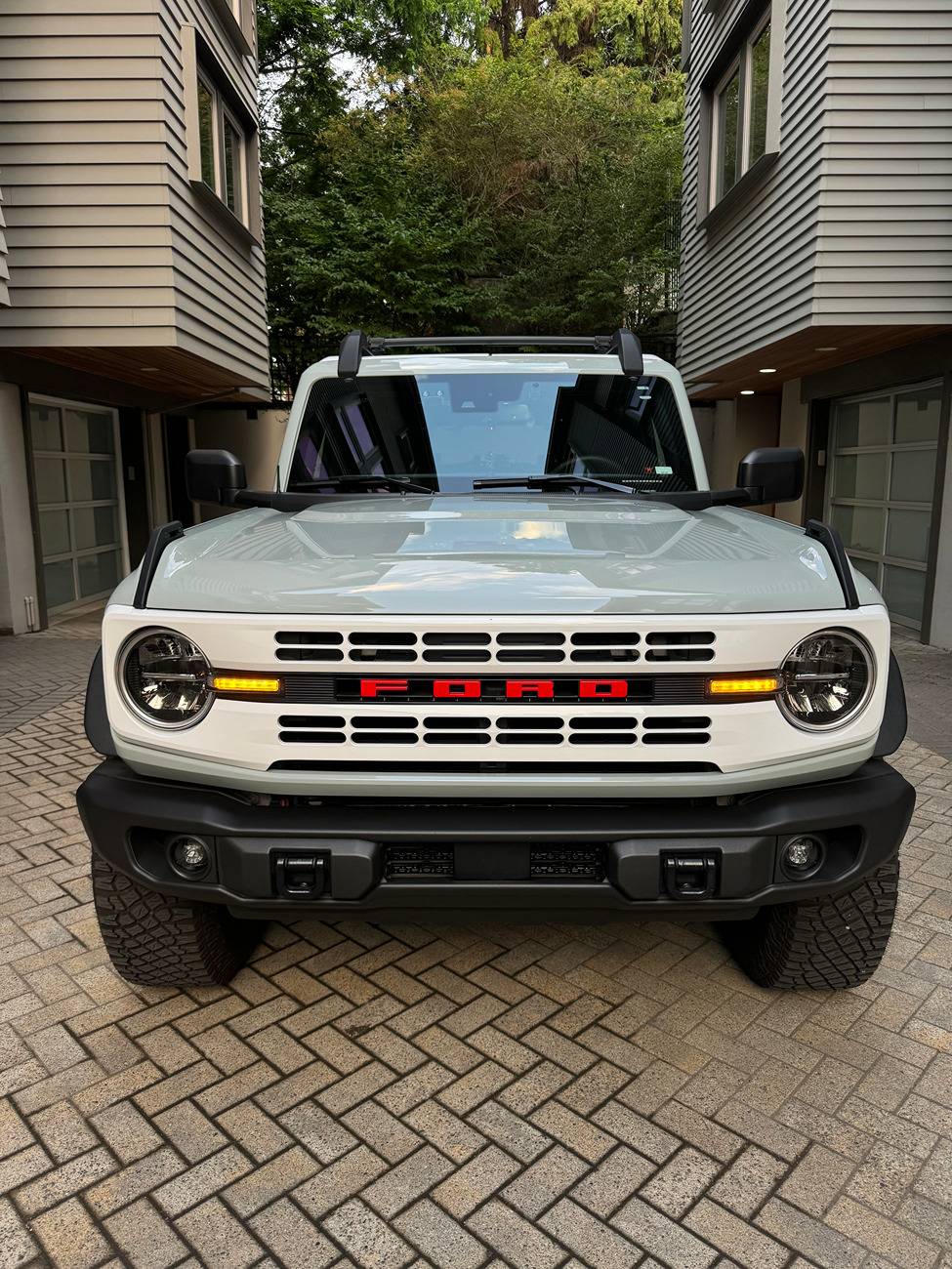 Ford Bronco Installing Grill Badge . . . IMG_4482