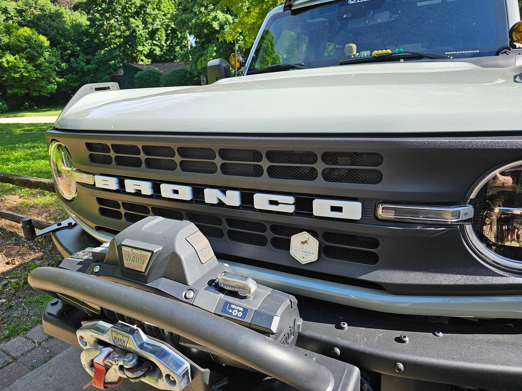Ford Bronco Installing Grill Badge . . . 20240615_173400