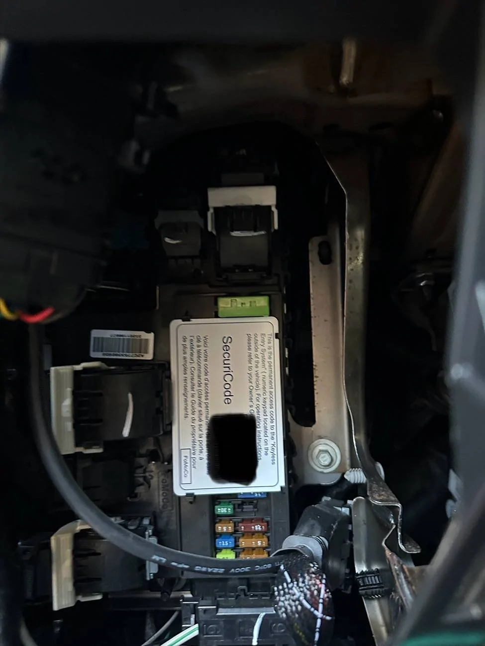Ford Bronco SecuriCode card found in dash? IMG_2987