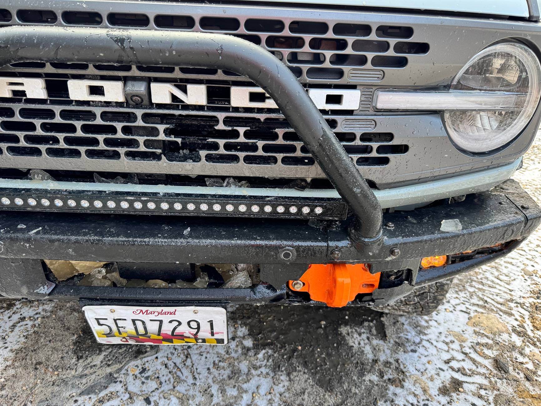 Ford Bronco Big Bend Grille with camera cutout IMG_2282