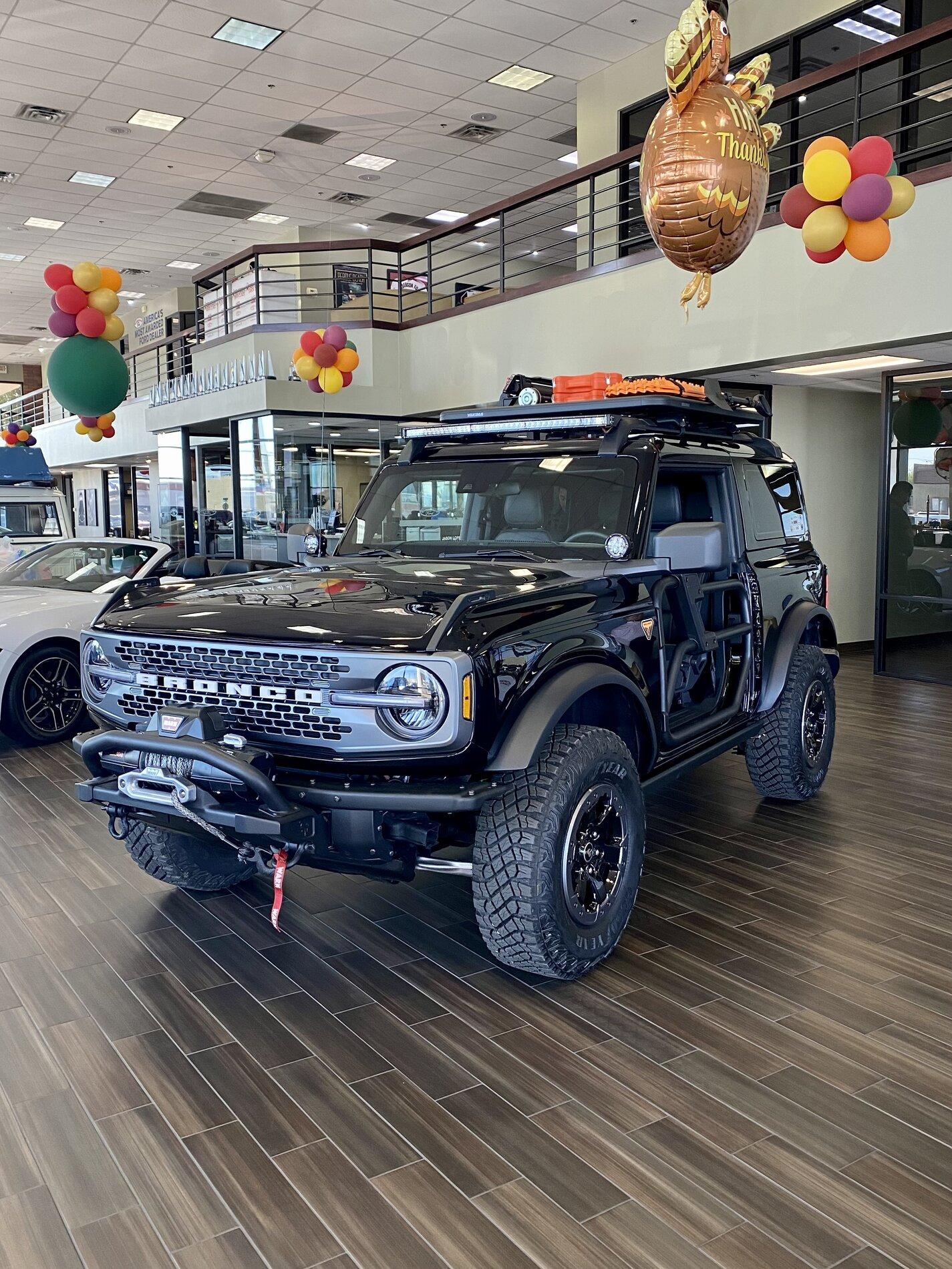 Ford Bronco Fitting Through Garage Doors Trail Rig Showroom