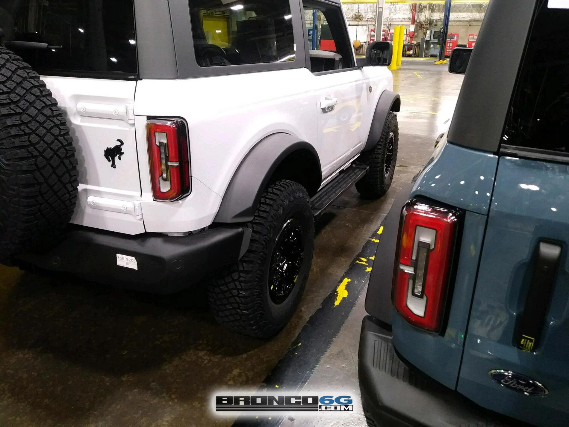 Ford Bronco 10 New Factory Broncos courtesy of The Stig??? 2 - Oxford White Wildtrak 2 door Bronco 2- Factory Production Plant