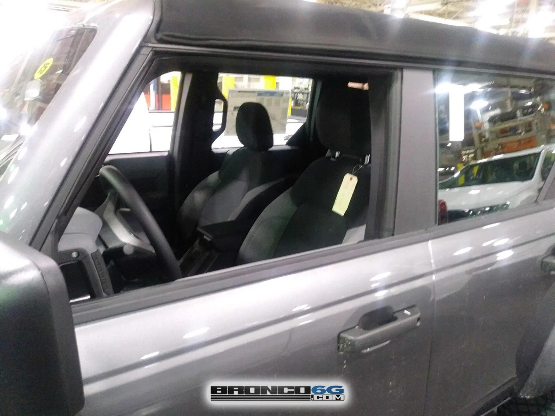 Ford Bronco 60+ Bronco Interior + Exterior Pics From Factory (by The Stig) 2021 Bronco interior factory production line photos 17