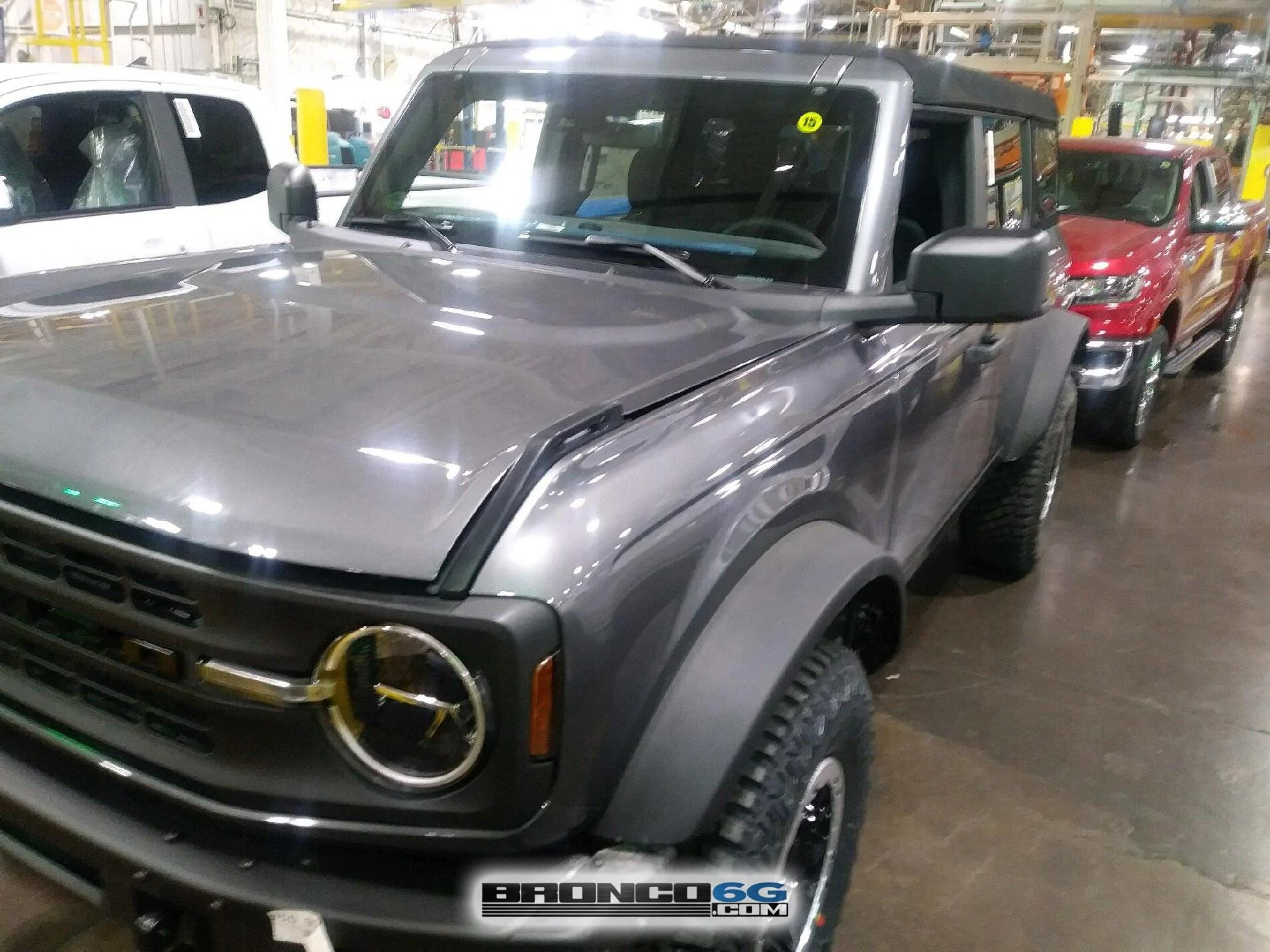 Ford Bronco 60+ Bronco Interior + Exterior Pics From Factory (by The Stig) 2021 Bronco interior factory production line photos 18