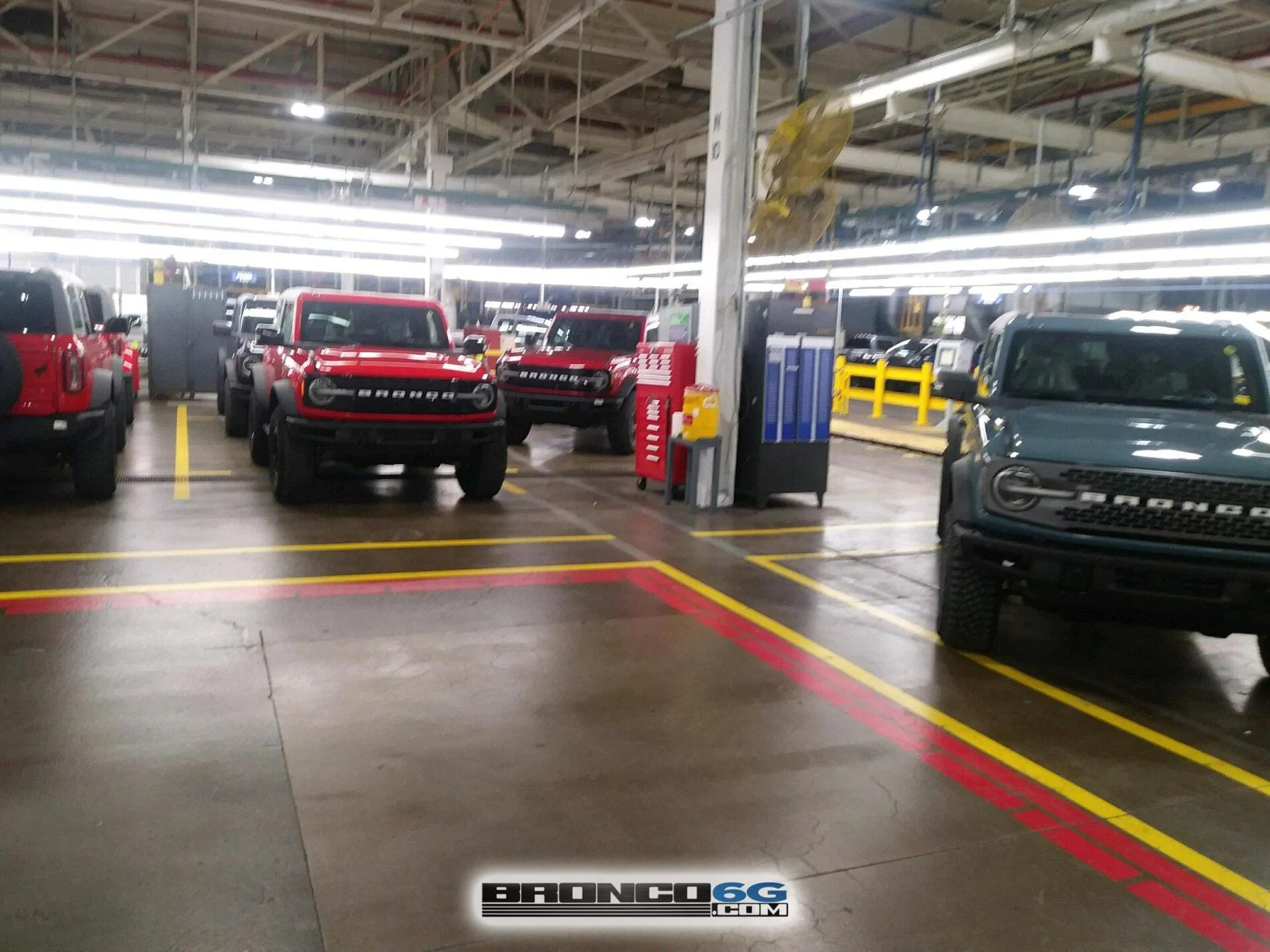 Ford Bronco 30+ Bronco Factory Pics: Navy Pier Interior, Bronze Dashboard, Base Antimatter Blue + More by The Stig ??️? 2021 Ford Bronco Production Factory Exterior Interior 5