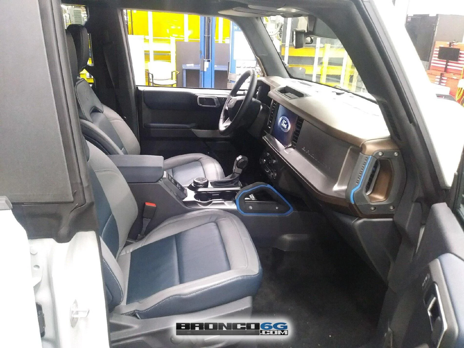 Ford Bronco 30+ Bronco Factory Pics: Navy Pier Interior, Bronze Dashboard, Base Antimatter Blue + More by The Stig ??️? Navy Pier Interior 2021 Ford Bronco Production Factory Exterior Interior 7