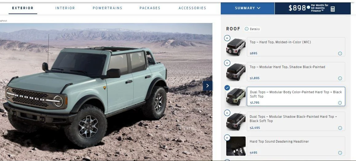 Ford Bronco Build & Price Updated: Auto No Longer Free For Mid-Level Trim + Other Changes Captur