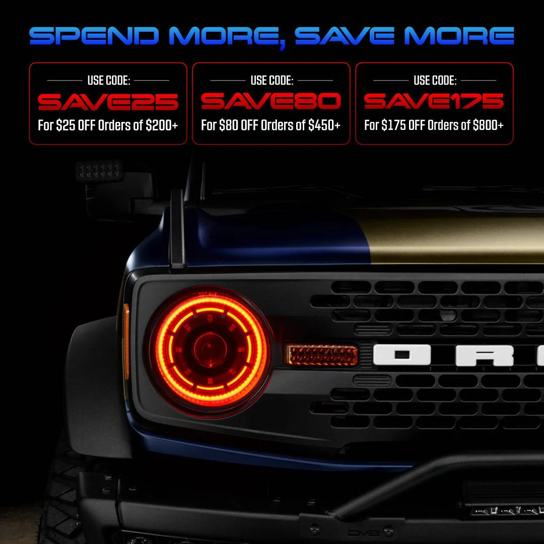Ford Bronco Up to $175 OFF! Spend More, Save More!! SMSM2025-bronco
