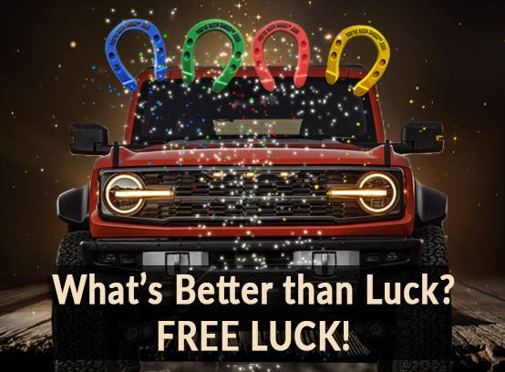 Ford Bronco Giveaways Bring GOOD LUCK, and You've Been Shoed is Launching a HUGE one! Bronco-6G-Pony-Pack_giveaway