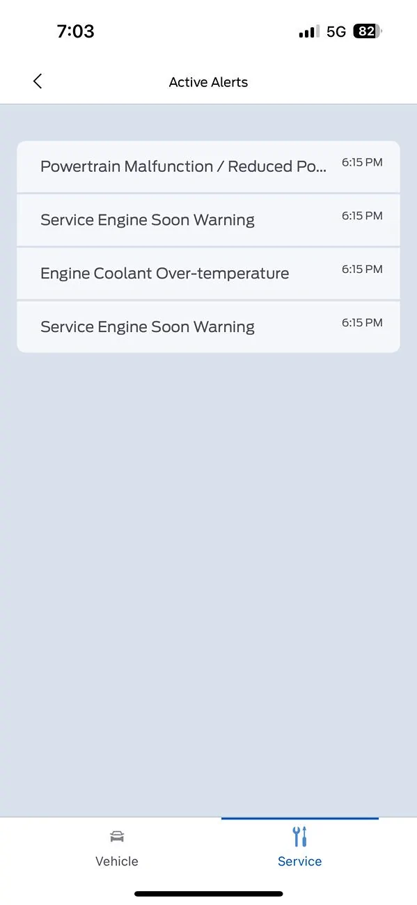 Ford Bronco Engine coolant overheating + Powertrain malfunction alerts IMG_4206