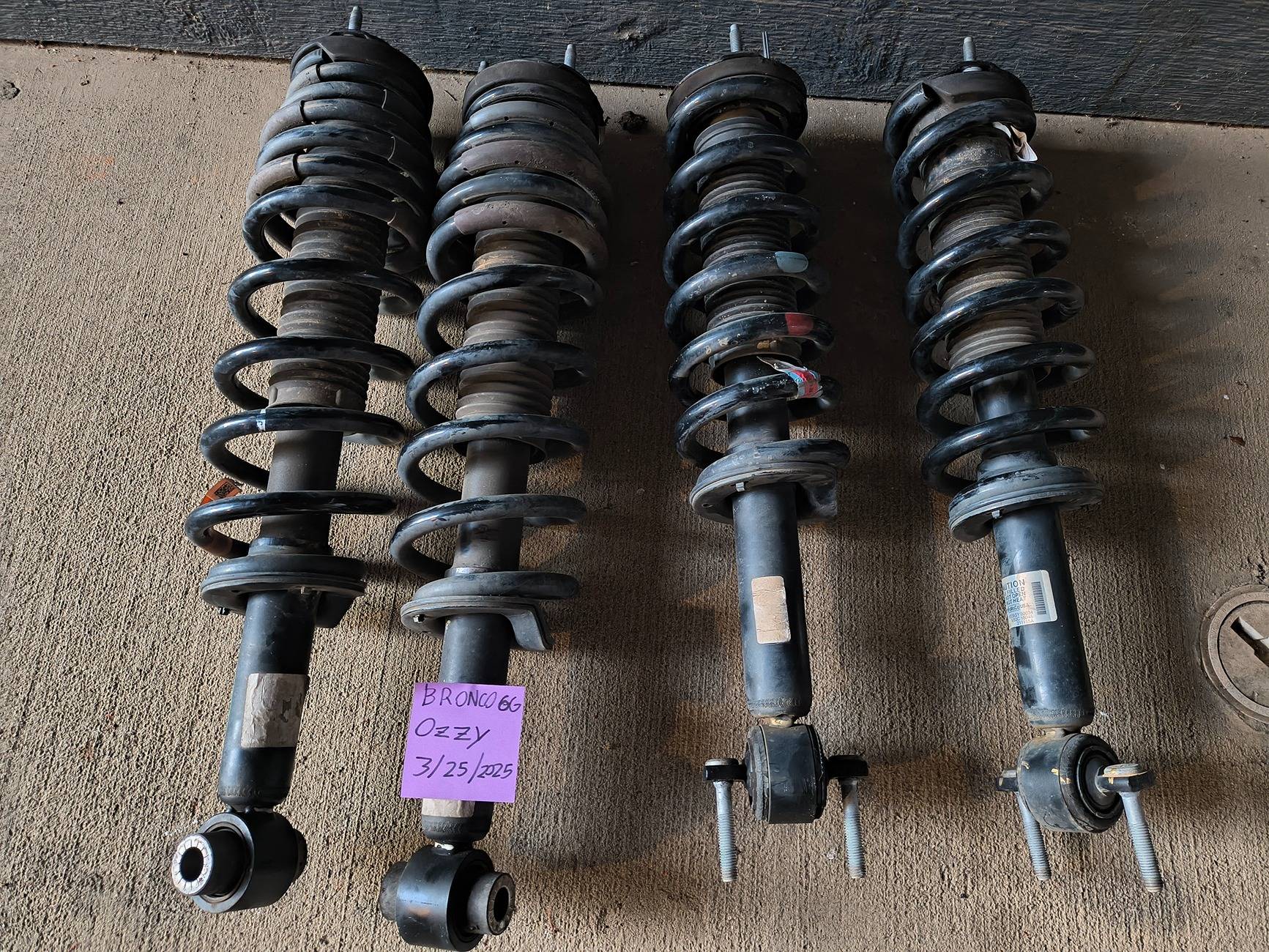 Ford Bronco OBX Non-Sas Struts 150 obo 1000050644