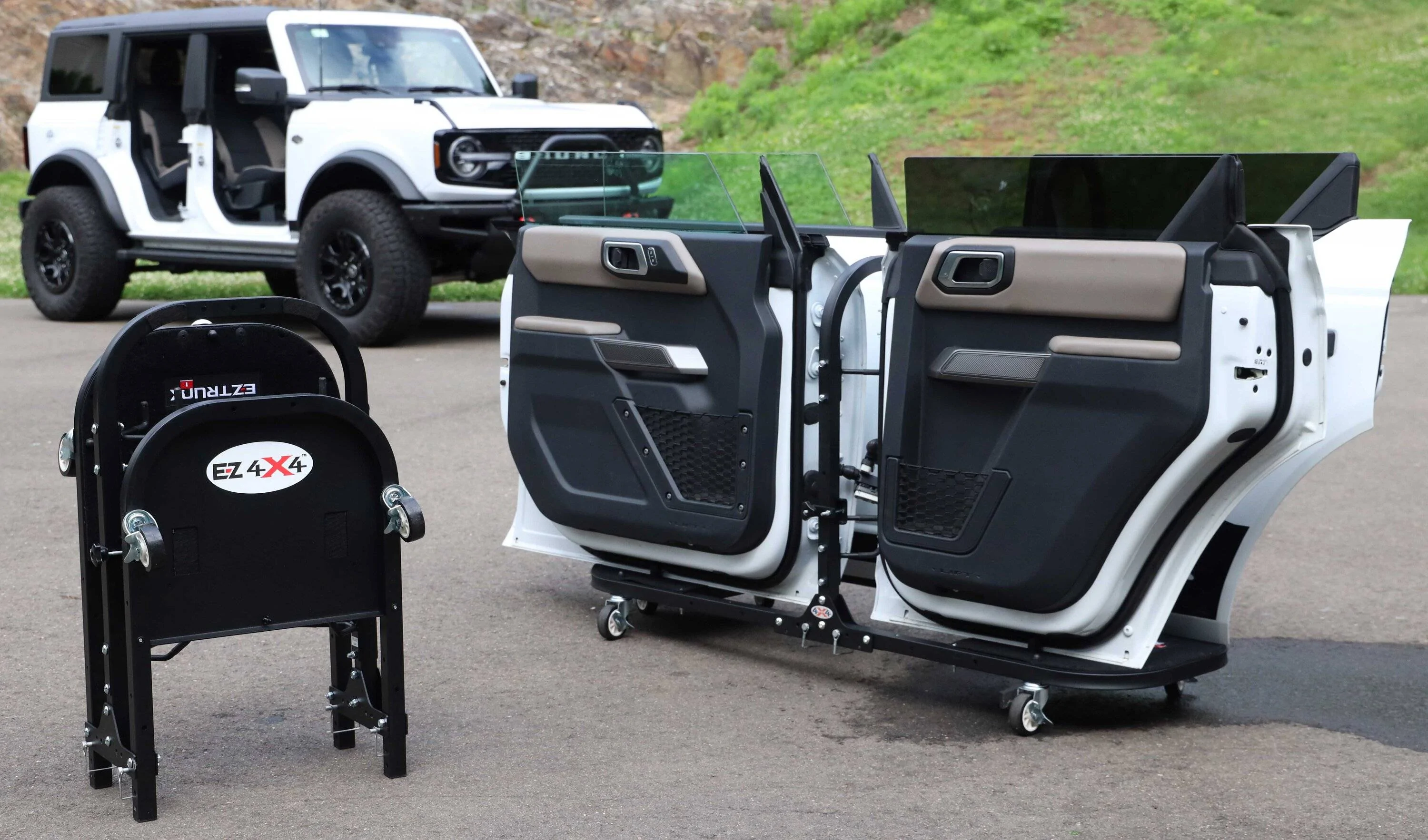 Ford Bronco Protect Your Bronco Doors - Introducing The EZ Door Cart by EZ4x4 EZ4x4-Bronco-EZ-Door-Cart-Main-1