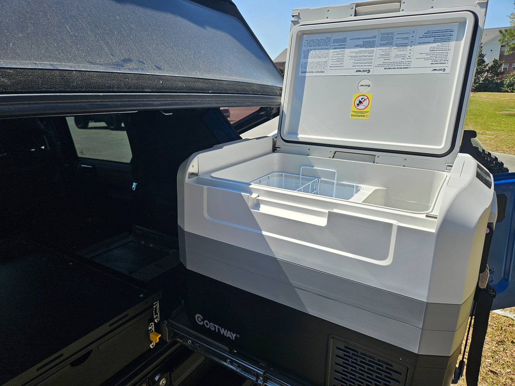 Ford Bronco Fridge slide and cargo drawer installed 20250328_141612