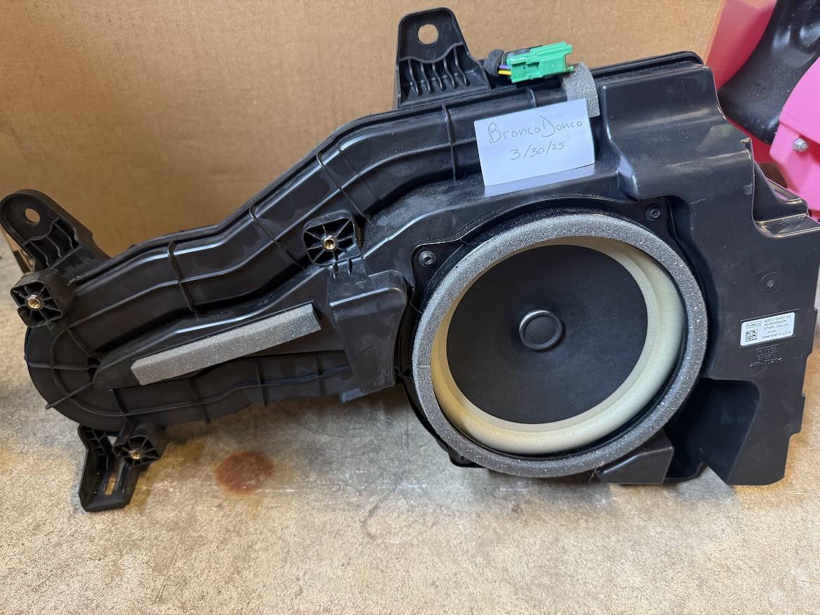 Ford Bronco 2024 OEM B&O Subwoofer unmodified -- $200 OBO sub front name