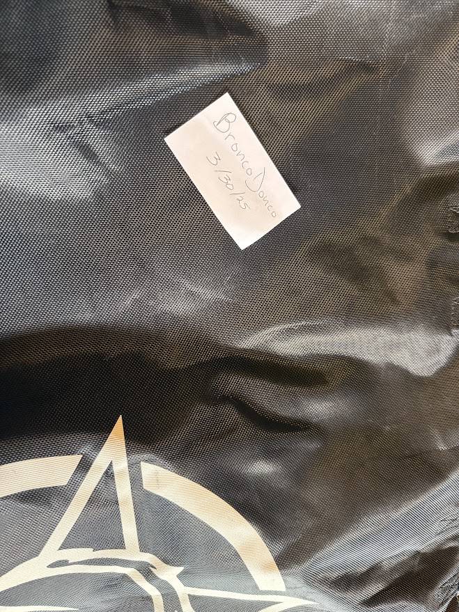 Ford Bronco Soft top window storage bag -- $15 bag name zoom